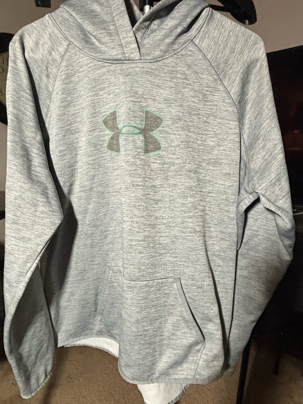 Under Armour Women's Heather Gray Logo Hoodie
